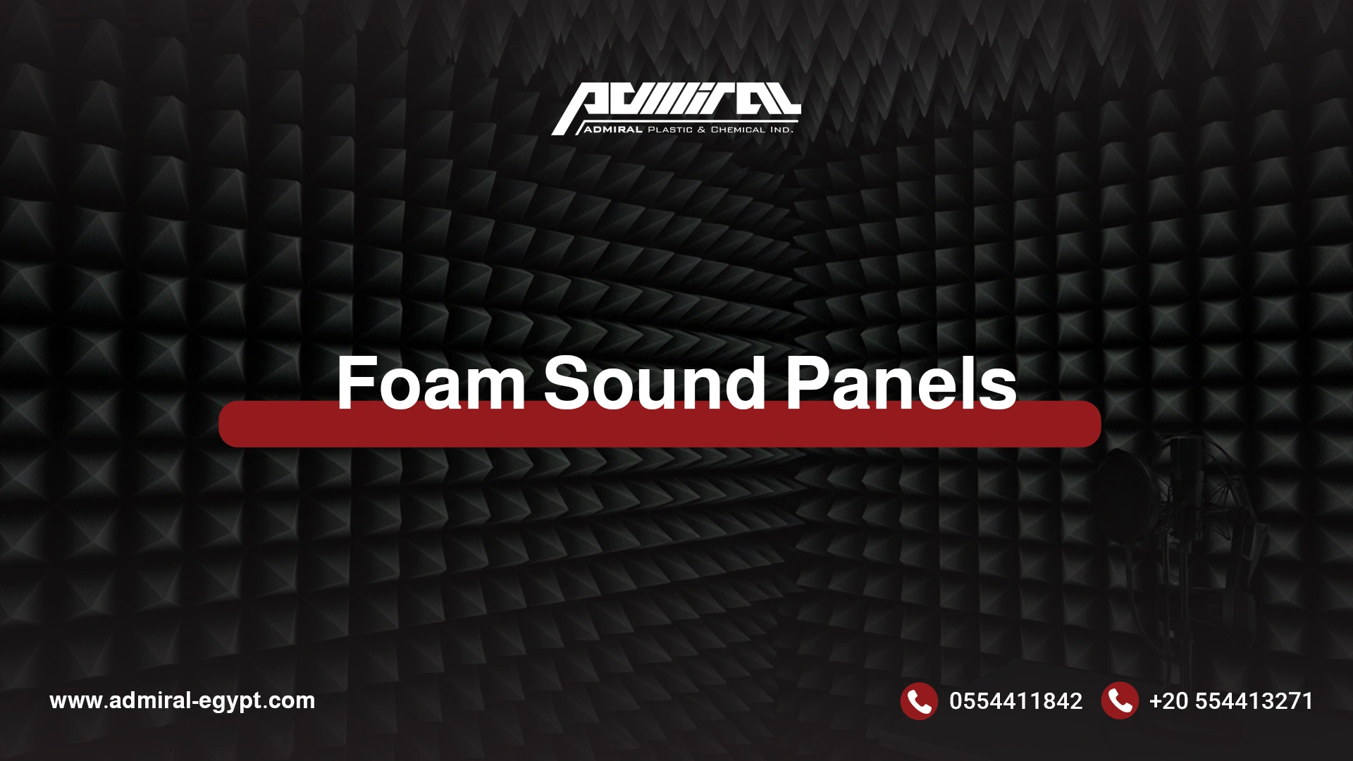 Foam Sound Panels for Acoustic Insulation & Noise Reduction - ADMIRAL ...